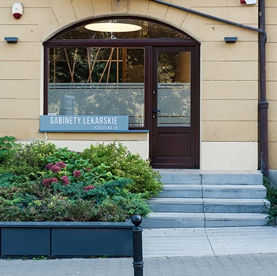 Gabinet lekarski z zewnątrz Kościelna